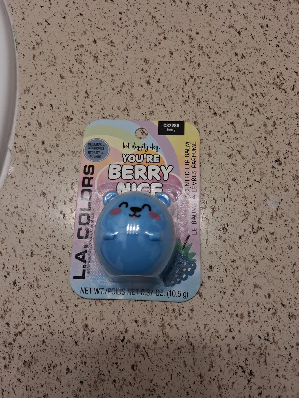 L.A. Colors Blue Bear You're Berry Nice Scented Lip Balm